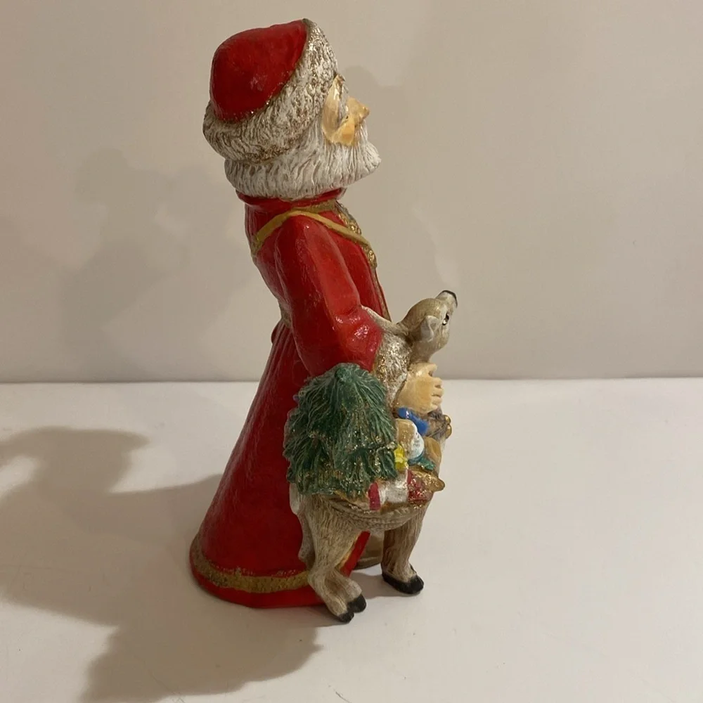 Ceramic Santa with Deer (IM)